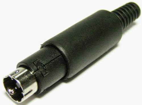 Mini Din Plug 3 Pin Plastic